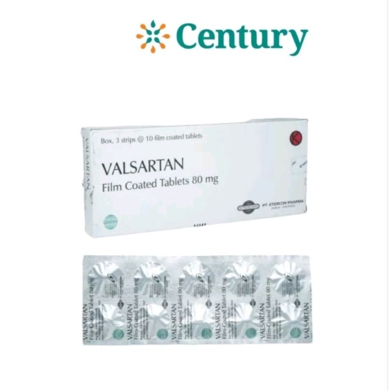 Jual VALSARTAN 80 MG 1 STRIP 10 TAB / BAT JANTUNG / HIPERTENSI /OBAT ...