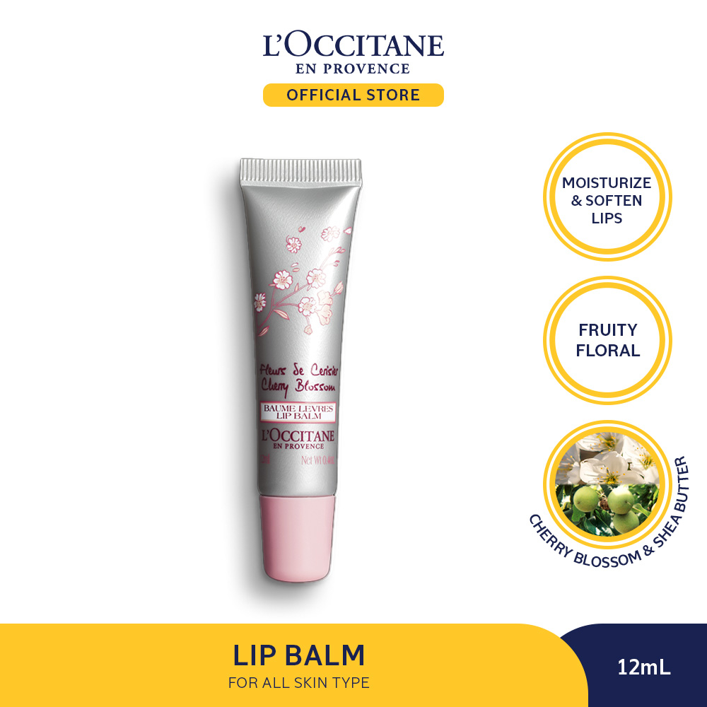 Jual L'Occitane Cherry Blossom Lip Balm 12ml Pelembap Bibir Shopee