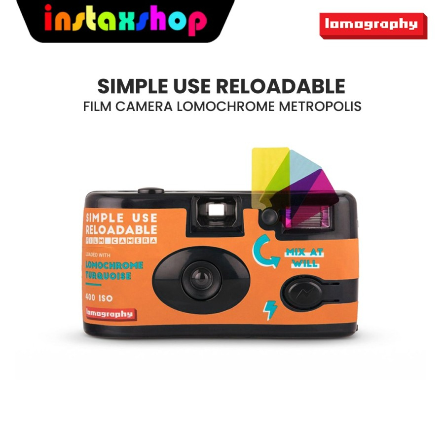 Jual Lomography Simple Use Lomochrome Turquoise Disposable Camera