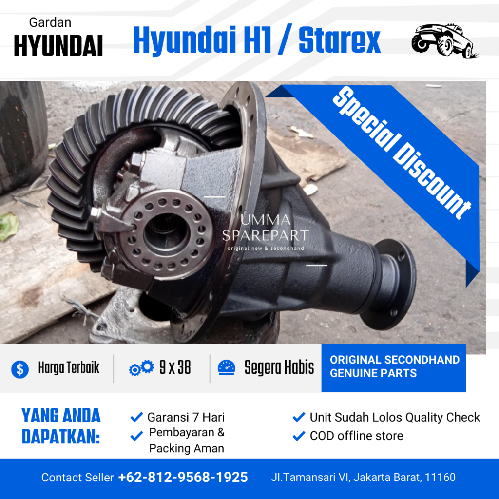 Jual Gardan Hyundai H1 / Hyundai Starex Gigi 9x38 Original Sparepart ...