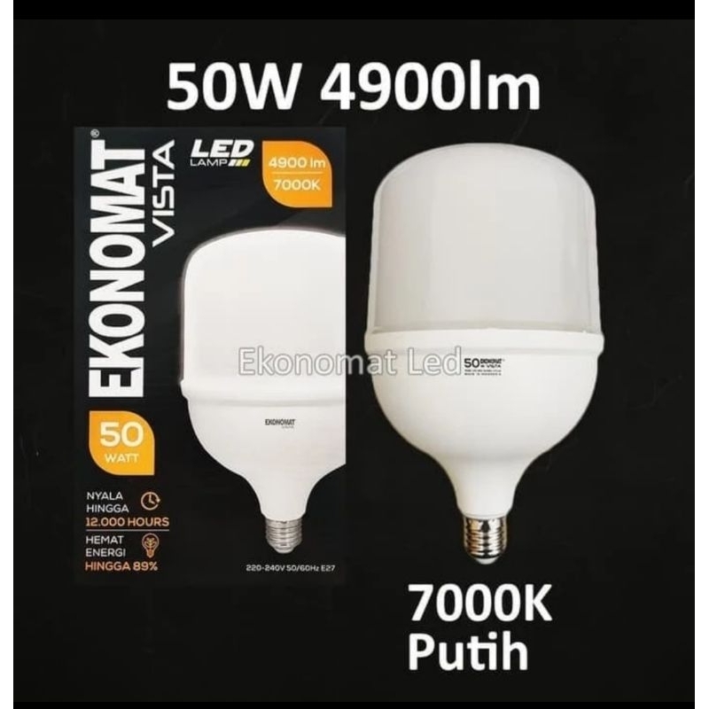 Jual Lampu Led Ekonomat Vista Watt E Sinar Puth Shopee Indonesia