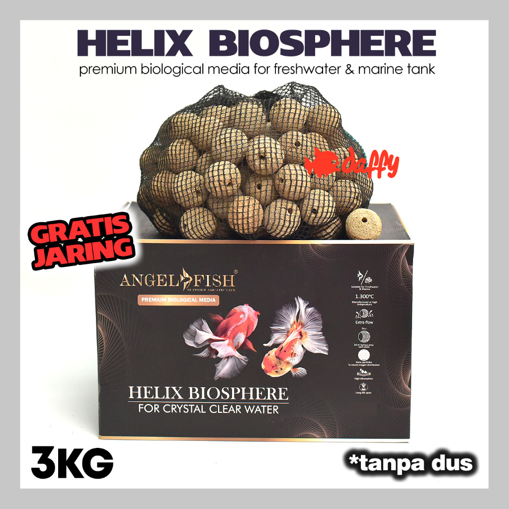 Jual Angelfish HELIX BIOSPHERE 3 KG media filter biologis akuarium ...