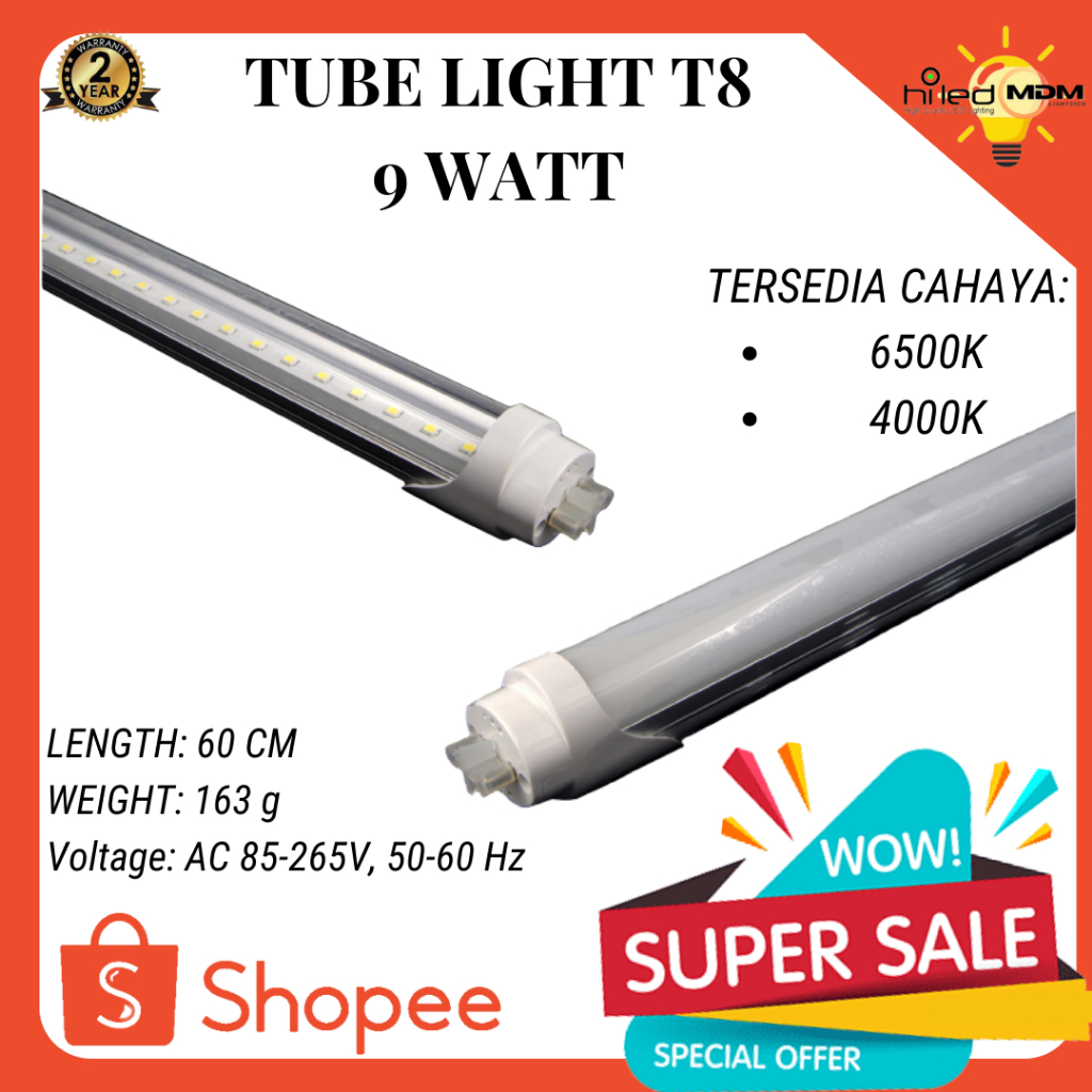 Jual LAMPU LED RUANGAN / LAMPU LED T8 TABUNG / LAMPU LED TL T8 / TUBE ...