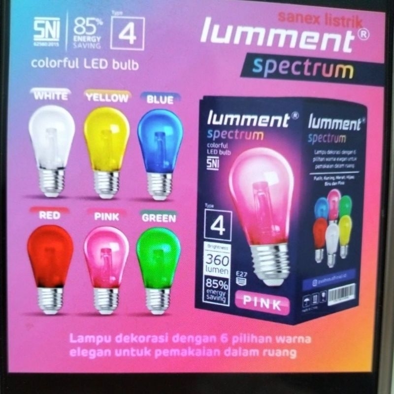 Jual Lampu Led Warna Lampu Tidur Lumment Shopee Indonesia