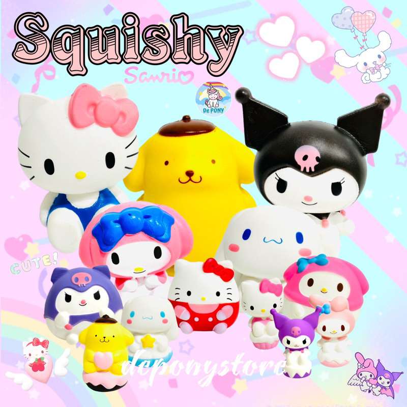 Jual Mainan Squishy Sanrio New Mainan Anti Stress Lucu Melody Kuromi ...