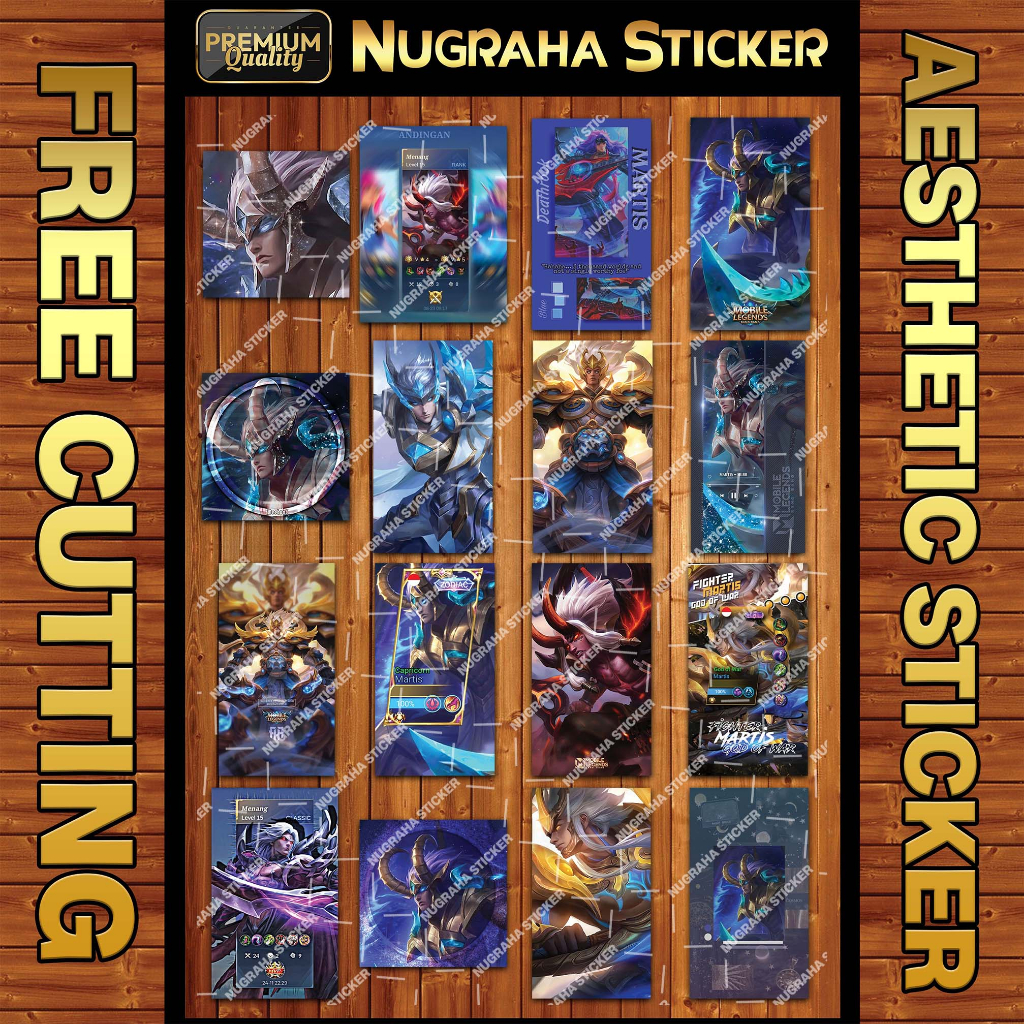 Jual (192 PCS) Sticker Martis MLBB (Sticker Mobile Legends) | Shopee ...