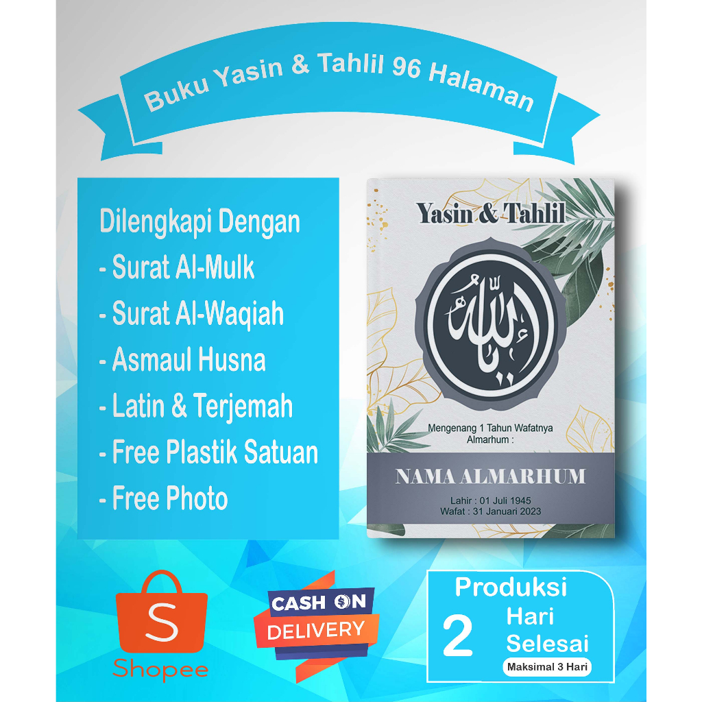 Jual Buku Yasin Soft Cover 96 Halaman Tropical 3 Arab Dan Terjemahan ...