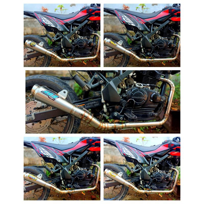 Jual knalpot racing CRF KLX kolong bawah DOS PEKAJAMAN FANTERA DPJ KJS ...