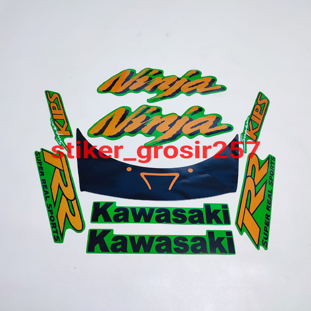 Jual STIKER STRIPING LES LIS BODY MOTOR KAWASAKI NINJA RR OLD 2008 ...