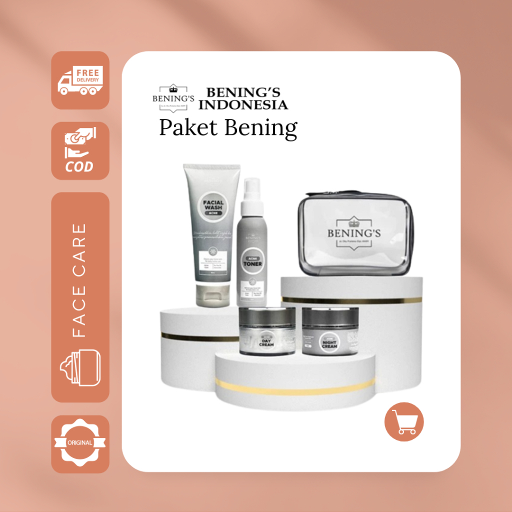 Jual Benings Skincare Paket Brightening - Paket Acne - Paket Exclusive ...