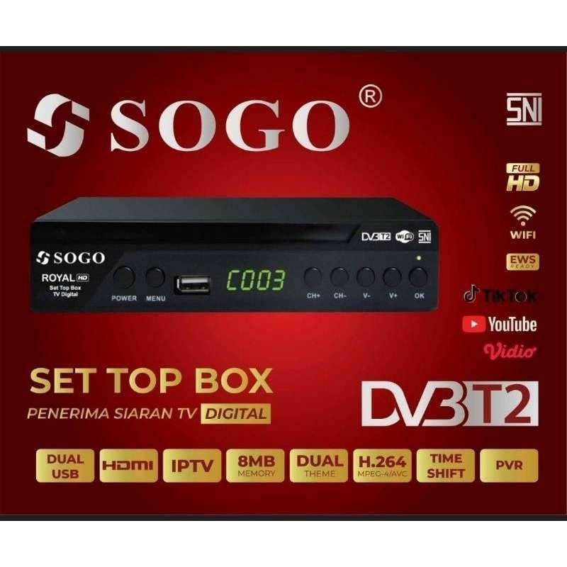 Jual SET TOP BOX / STB SOGO FULLHD TVB T2 (ORIGINAL & READY STOCK ...