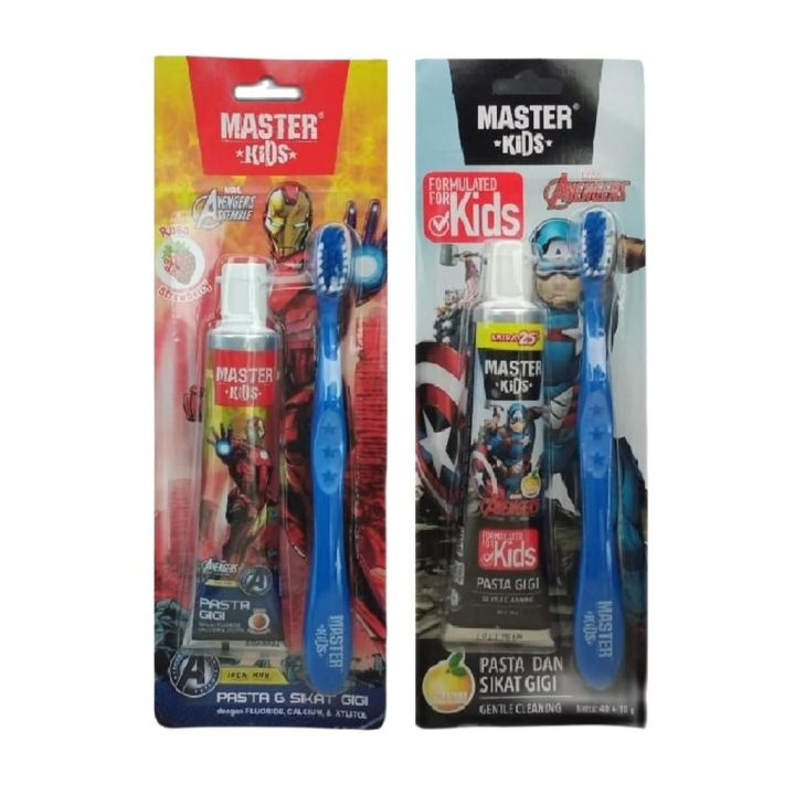 Jual Master Kids Toothbrush & Toothpaste 50gr Odol dan Sikat Gigi Anak ...