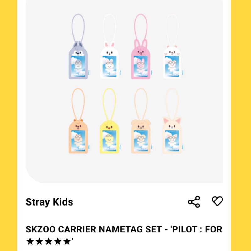 Jual [DP PO] STRAY KIDS SKZOO OFFICIAL CARRIEER NAME TAG PILOT FANMEETING  MD