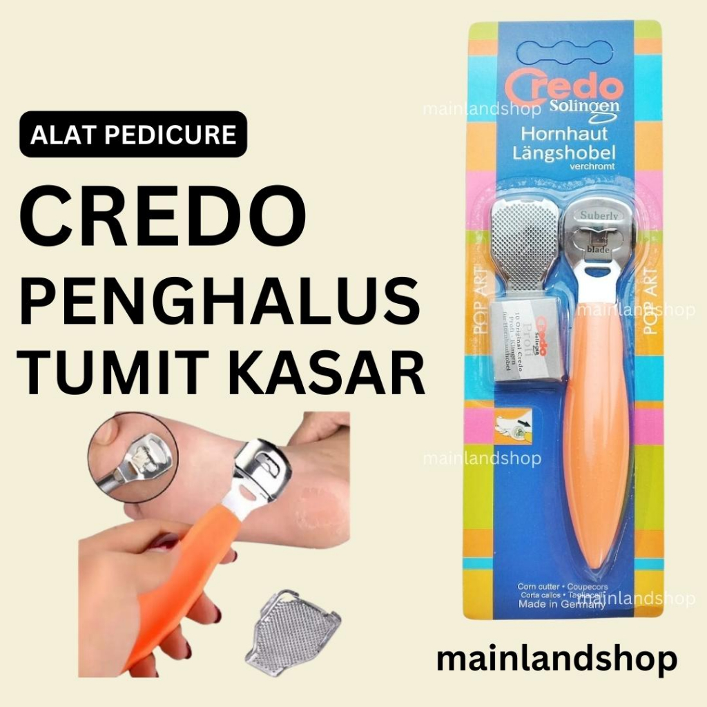 Jual Credo Pedicure Croda Parutan Kaki Corn Cutter Penghalus Tumit Kaki