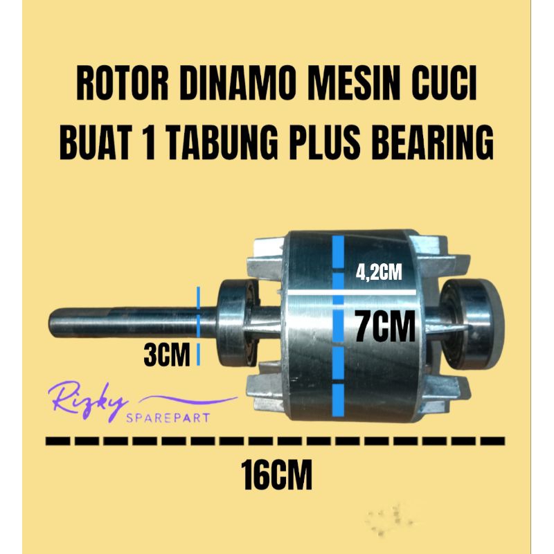 Jual Rotor AS buat dinamo mesin cuci 1 Tabung bahan besi solid baru ...