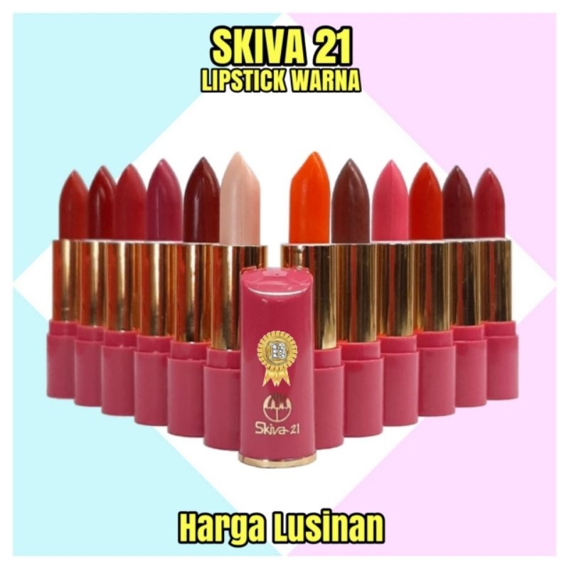 Jual Lipstick Skiva 21 Warna Campur (Lusinan) Shopee Indonesia