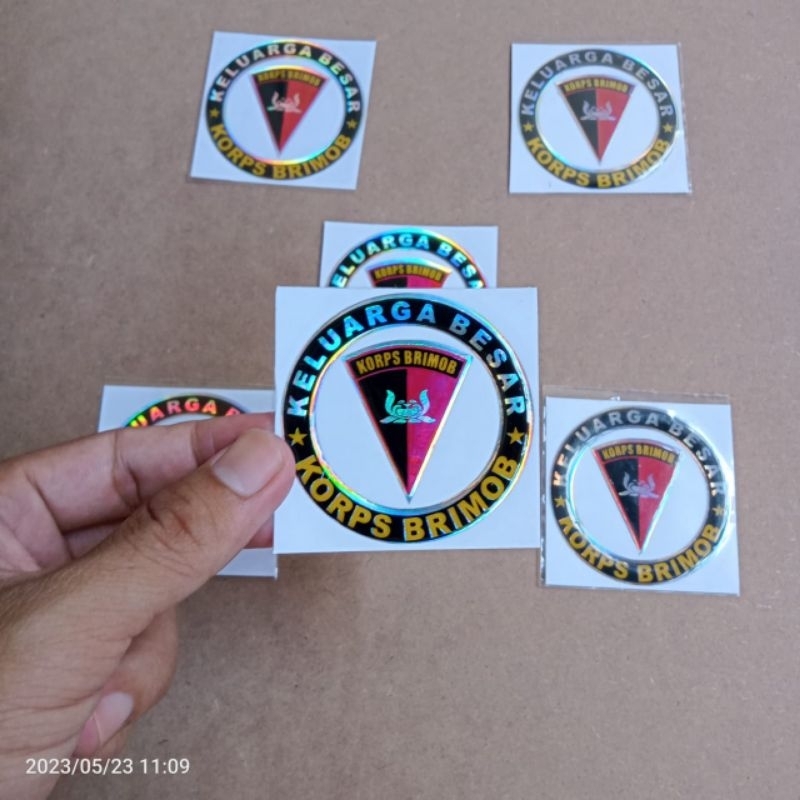 Jual Stiker Brimob Timbul Sticker Keluarga Besar Korps Brimob Timbul