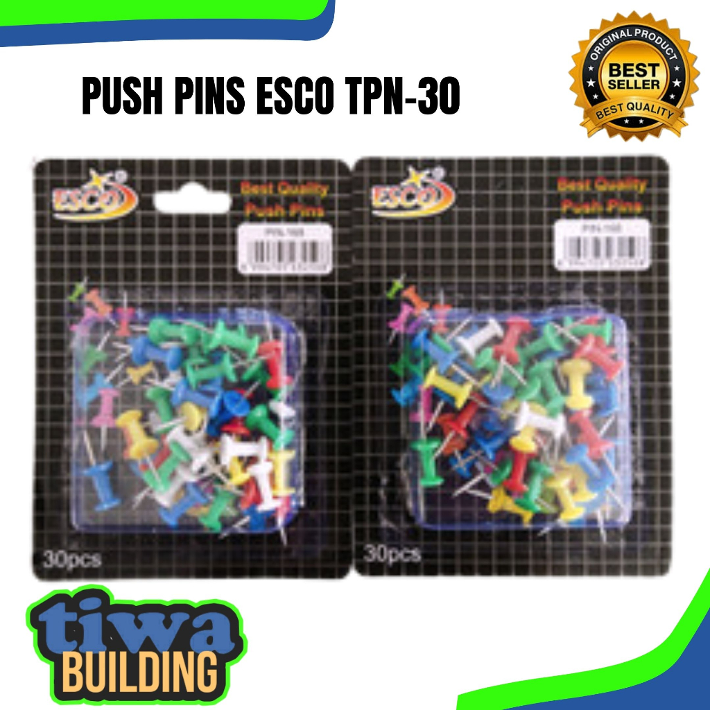Jual PUSH PIN ESCO TPN-30 / PAKU PIN / PAKU MADING | Shopee Indonesia
