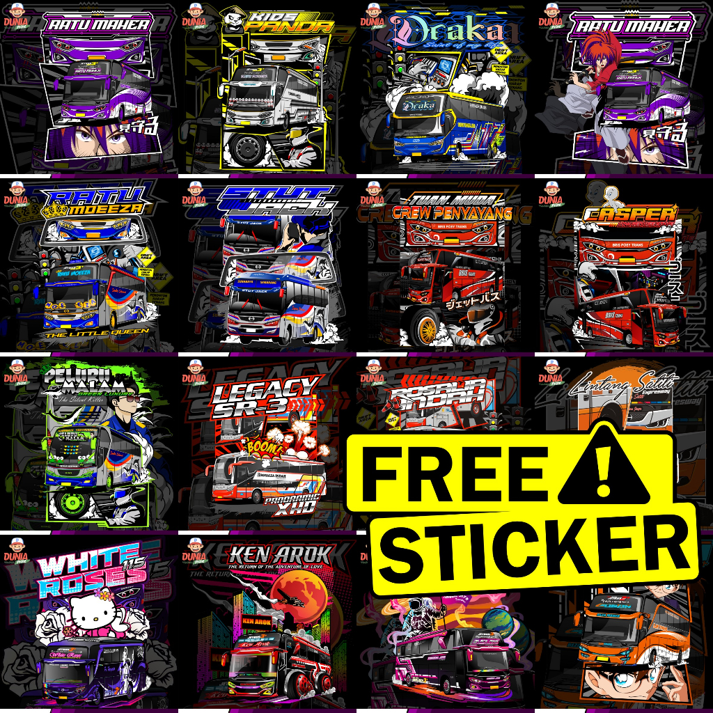 Jual Free Sticker Cetak Sticker Busmania Termurah Shopee Indonesia