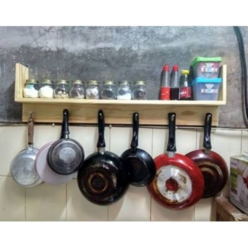 Jual Rak Dapur Rak Bumbu Dapur Rak Dinding Lengkap Cantolan Shopee Indonesia