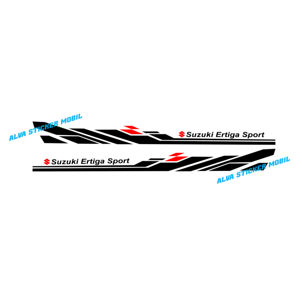 Jual (ALVA) stiker ertiga all new list stripe cutting sticker mobil ...