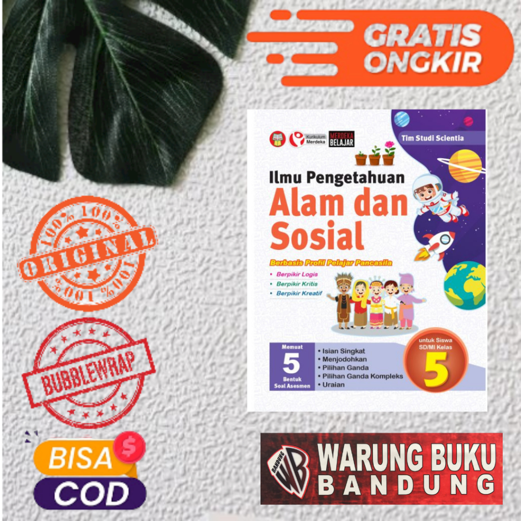 Jual BUKU ILMU PENGETAHUAN ALAM DAN SOSIAL UNTUK SISWA SD/MI KELAS 5 ...