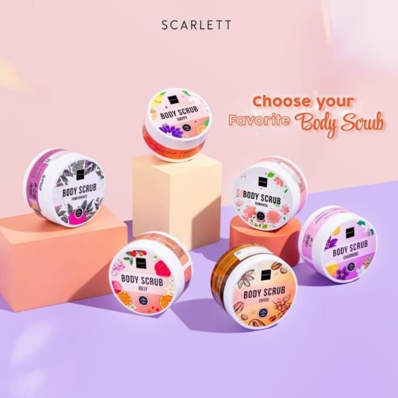 Jual [BPOM] SCARLET Whitening Body Scrub Scarlett By Felicya Angelista