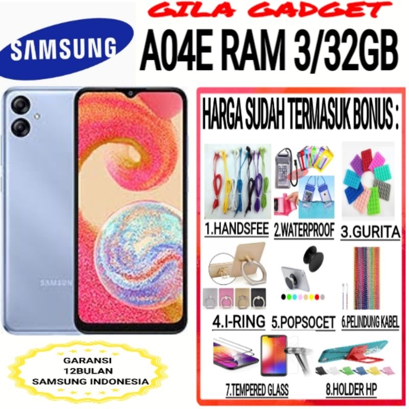 Jual SAMSUNG A04E RAM 3/32GB GARANSI RESMI Shopee Indonesia