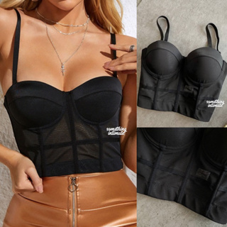 LULUS Liz & Sara Date Night Pick Tan Vegan Leather Bustier Strapless Crop  Top / Faux Leather Velvet Bludru Satin Bandeau Kemben Croptop Party Tube  Top