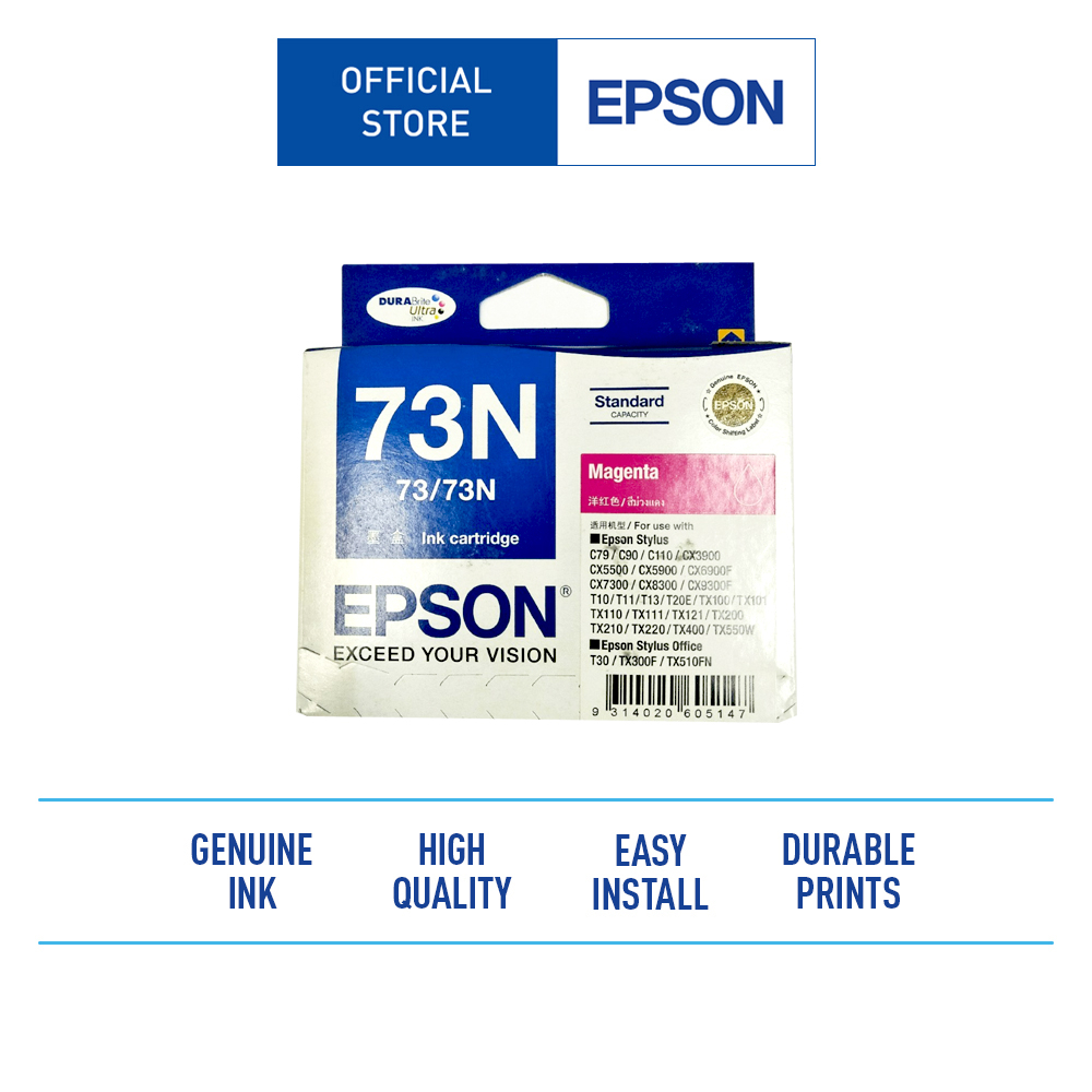 Epson Cartridge 73N Magenta Tinta Printer Original