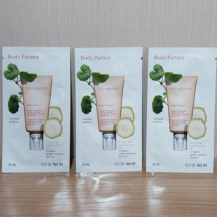 Jual Clarins Body Partner Stretch Mark Control 8ml/ Stretchmark Cream ...