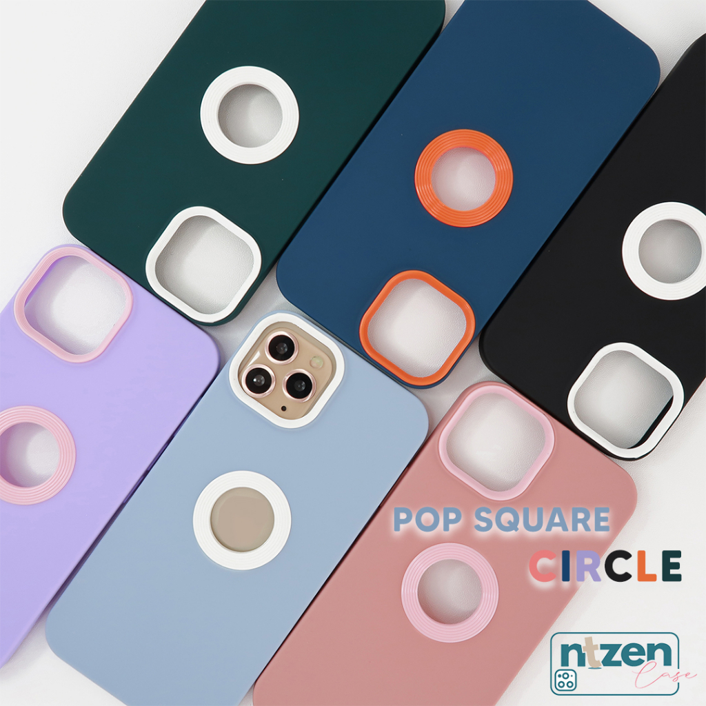 Jual Case Iphone POP SQUARE CIRCLE 11 Pro Max XR X XS Max Plus