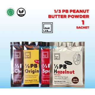 Jual Lean Lab 1/3 PB Selai Kacang Bubuk Sachet 13 gram (Peanut Butter ...