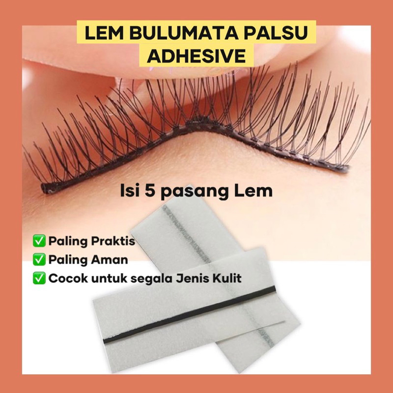 Jual 5 Pasang LEM BULUMATA PALSU MAGIC LEM BULUMATA AMAN | Shopee Indonesia