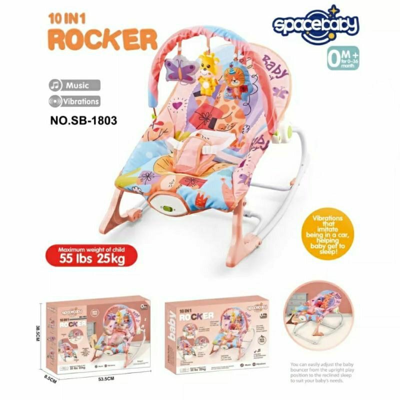 【ｉｄ】 Jual [FREE BUBBLE] Bouncer Bayi Bebe Smart Space Baby 10in1