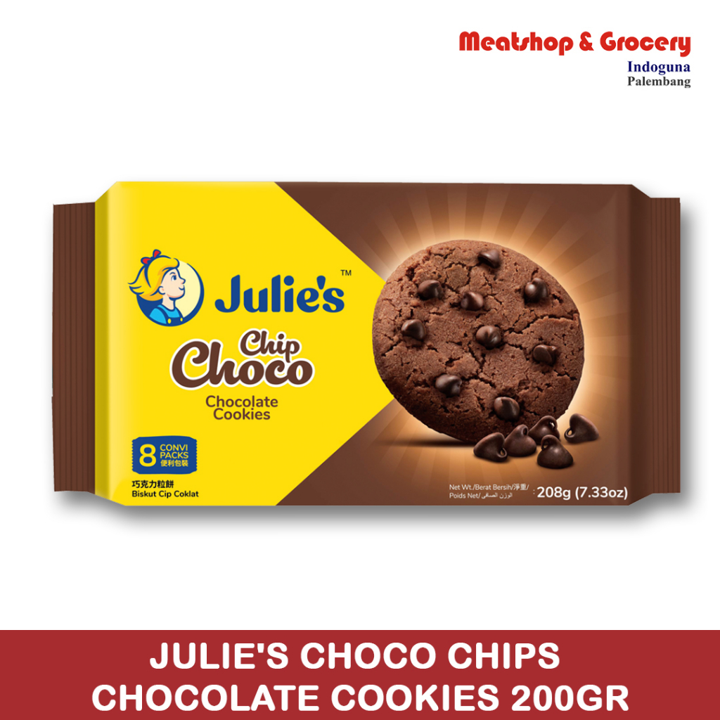 Jual Biskuit Julie's Choco Chips Chocolate Cookies 200Gr | Shopee Indonesia