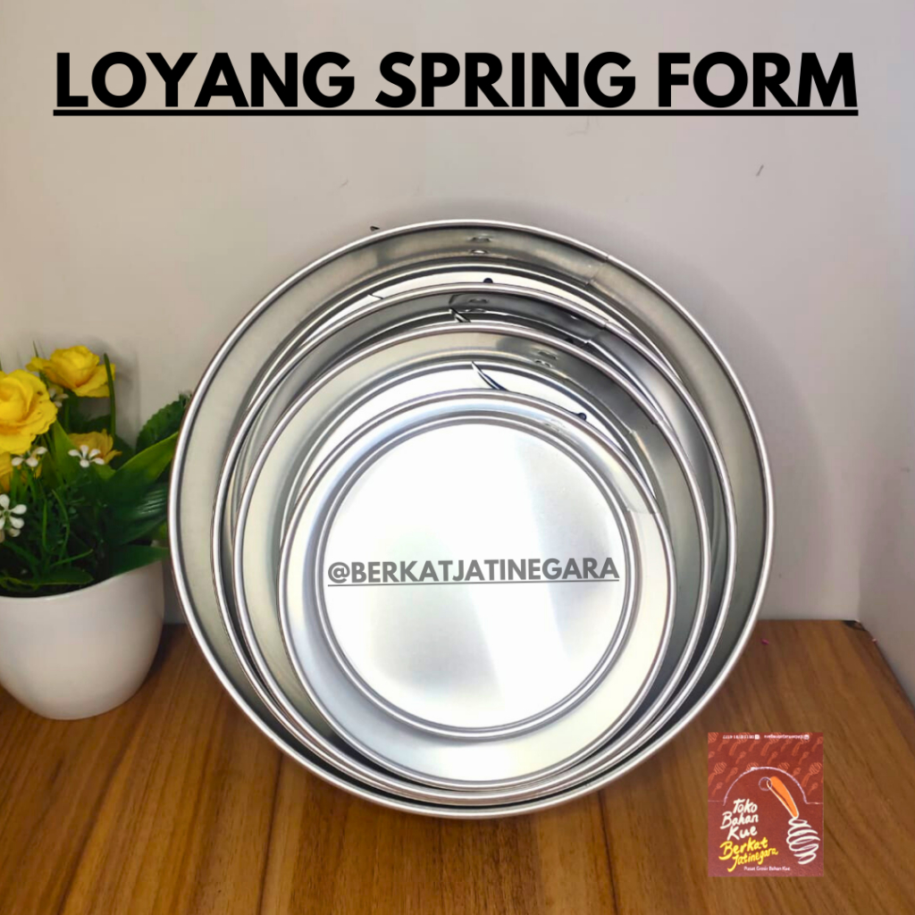 Jual Loyang Bulat Loyang Bongkar Pasang Loyang Sring Form Tinggi Cm Shopee Indonesia