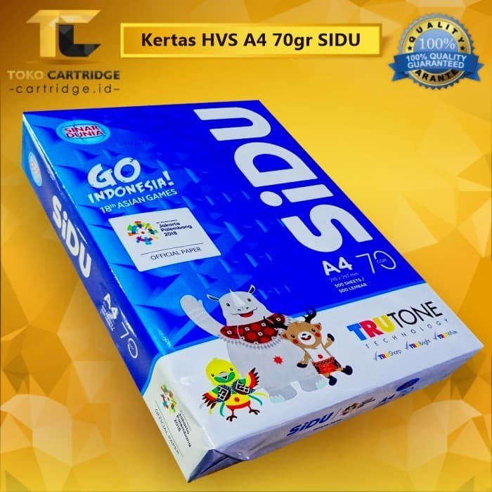 Jual Kertas HVS A4 70 gram SIDU Paper Print Foto copy Fotocopy Putih