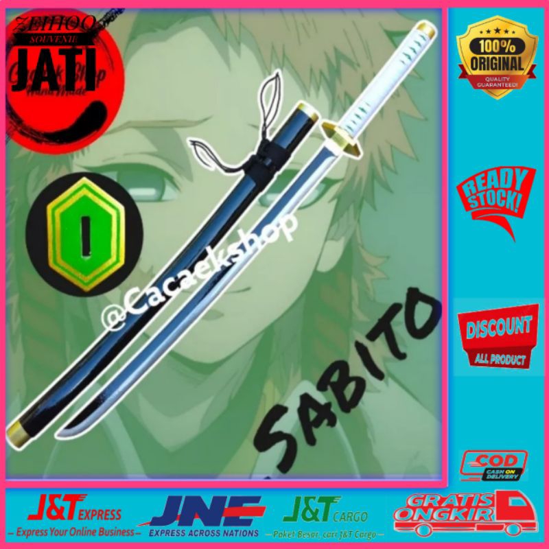 Jual Pedang Kayu Cosplay Sabito Kimetsu No Yaiba Shopee Indonesia 