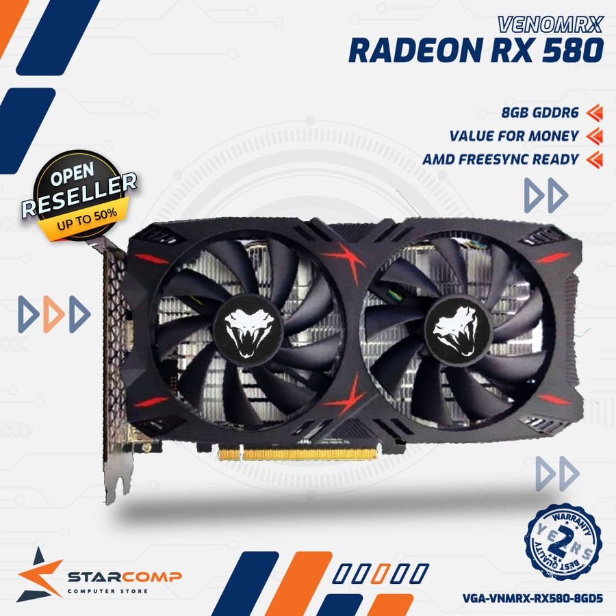 Jual VenomRX Radeon RX 580 8GB GDDR5 256Bit VGA RX580 | Shopee Indonesia