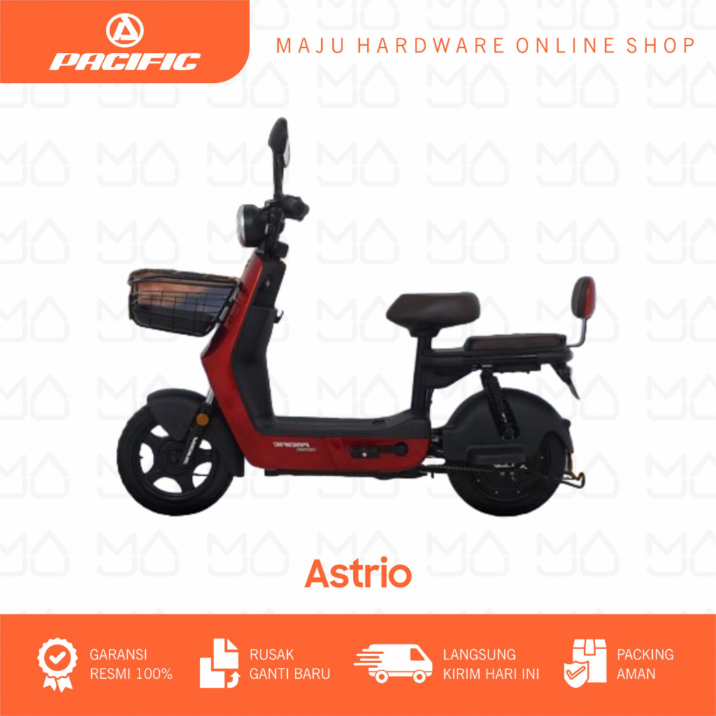 Jual Sepeda Listrik PACIFIC ASTRIO Battery 500Watt | Shopee Indonesia