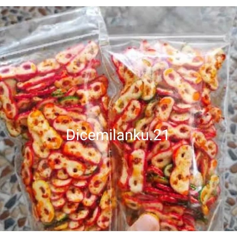 Jual Seblak Kerupuk Kacamata Pedas Gurih Jeruk Isi 100 Gram Shopee