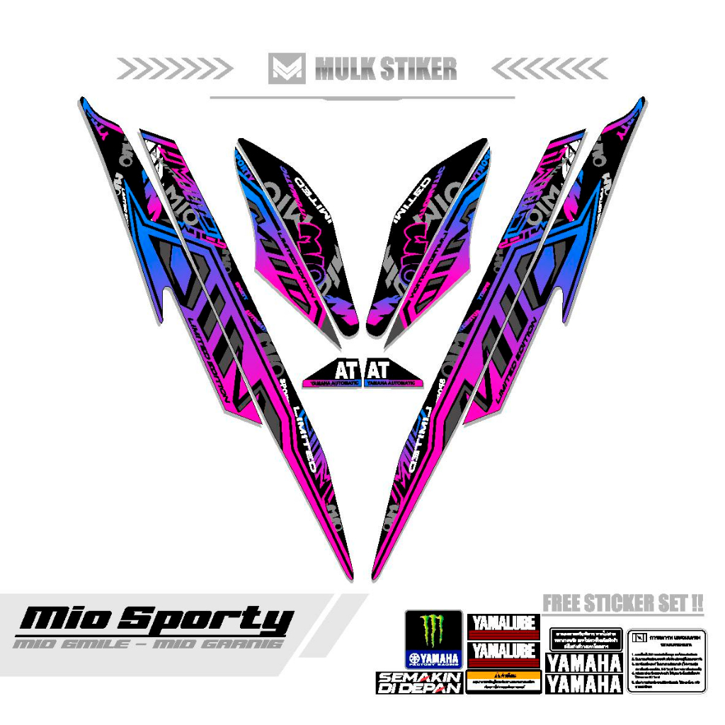 Jual STRIPING MIO SPORTY MOTIF 72 / STICKER MIO SMILE / STIKER URBAN ...