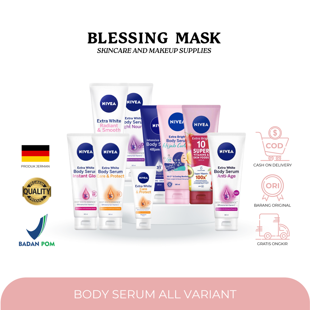 Jual NIVEA Body Serum Instant Glow 10 Super Vitamin Extra White