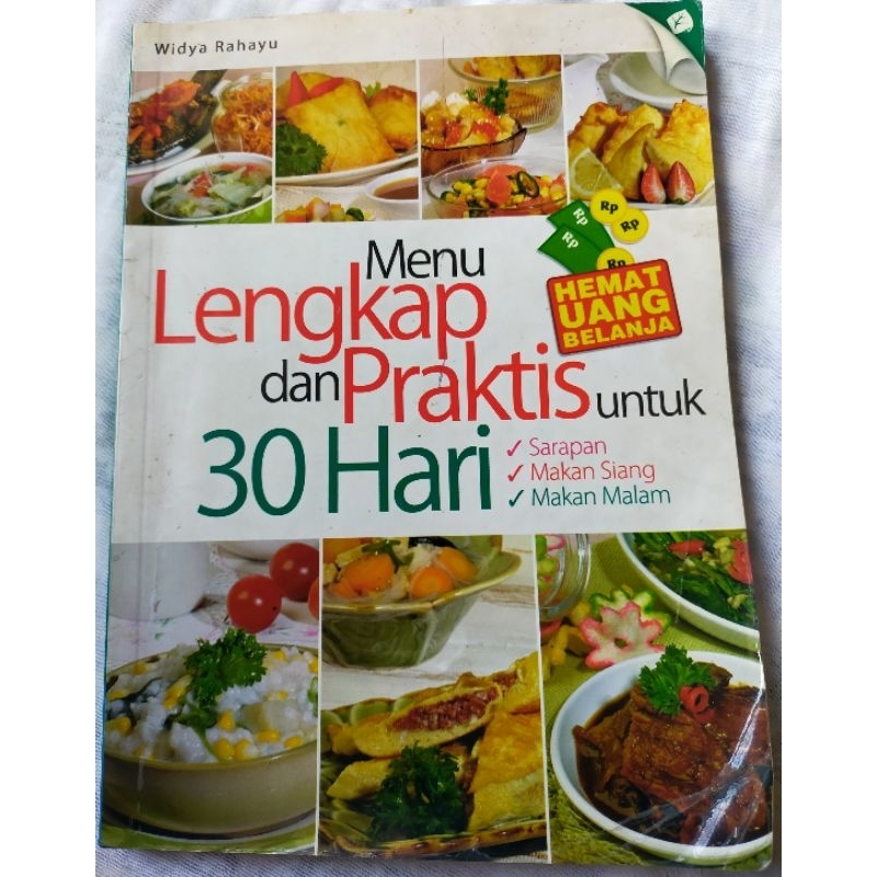 Jual Buku Menu Lengkap Dan Praktis Untuk 30 Hari | Shopee Indonesia