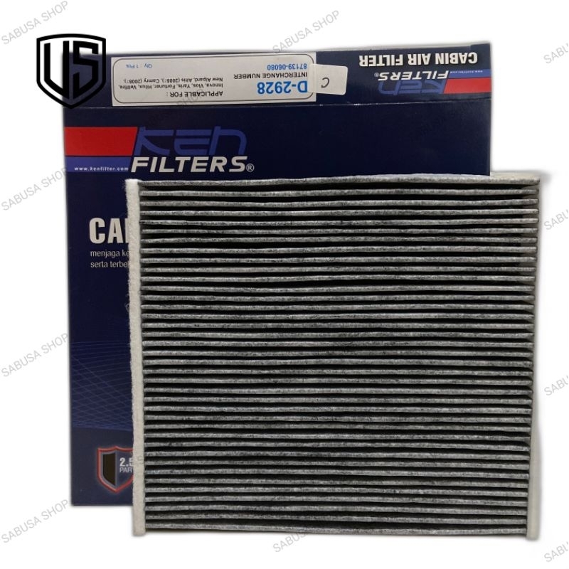 Jual Cabin Filter AC Mobil Carbon Yaris Hilux Hi Ace Vellfire Alphard ...