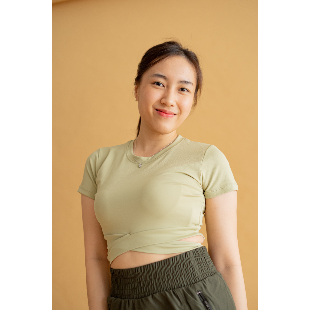 Jual Fityou Brianna Crop Top Baju Olahraga Wanita Shopee Indonesia