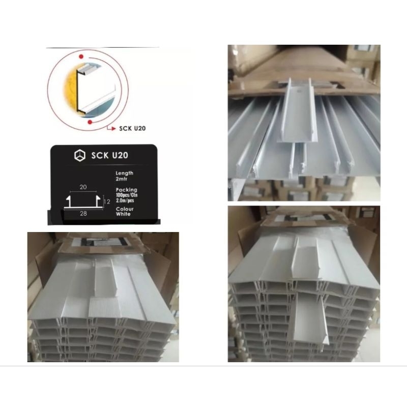 Jual Tali Air Upvc U Channel Pvc Groove Joint Sck U W Meter Shopee