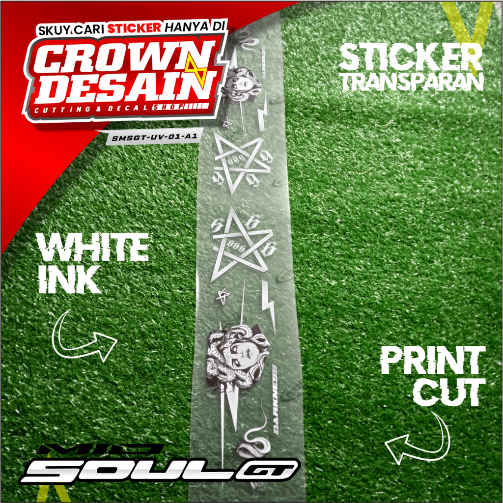 Jual Striping Stiker Mio Soul Gt Variasi Transparan Decal Striping Uv