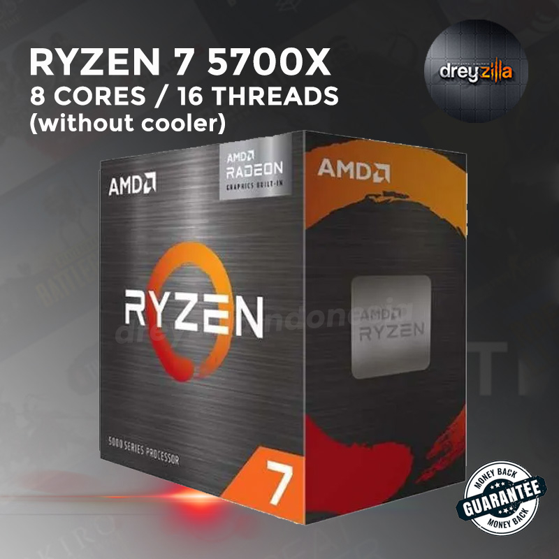 Jual AMD RYZEN 7 5700X w/o COOLER / 5800X / 5800X3D Processor Up To 4 ...